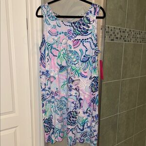 Lilly Pulitzer Kristen Dress Lilac Freesia Mermaid For You Size XL New with Tag!